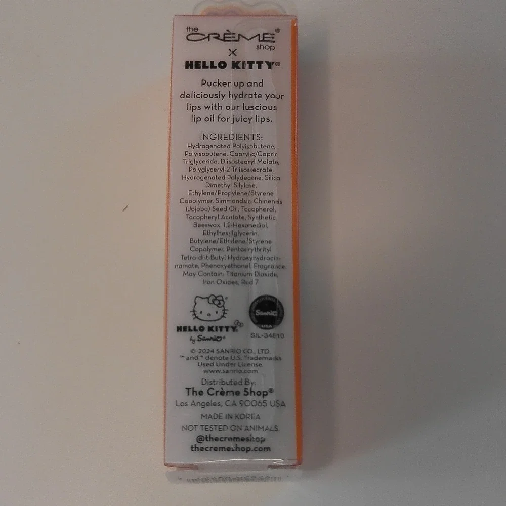 The Creme Shop x Hello Kitty Kawaii Kiss Lip Oil Sugar Boo Jojoba Vitamin E NEW